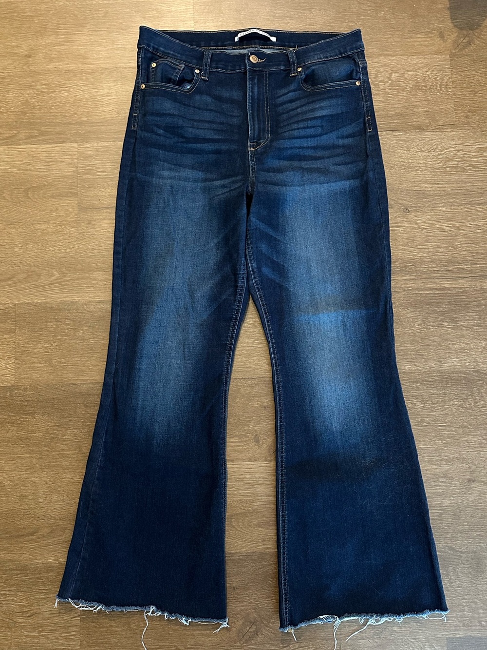 Dark Blue Women's Flared Jeans